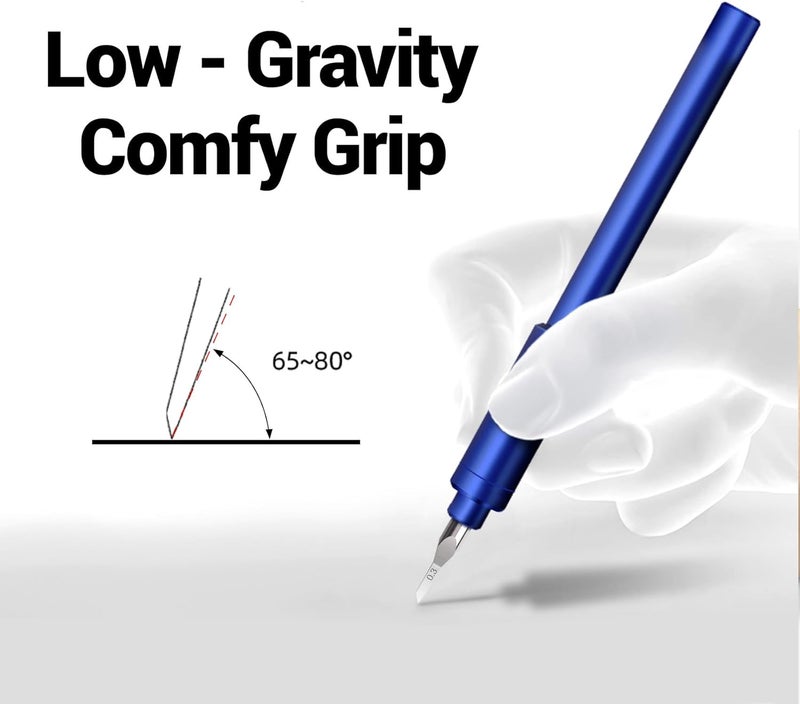 HARDWIN Pro Scribing Tool Kit for Gunpla – 9-Piece Tungsten Carbide Blade Set with 0.15/0.3/0.5mm Chisels, Scribing Tape & Ergonomic Handle – Perfect for HG/MG/RG Models - Image 5